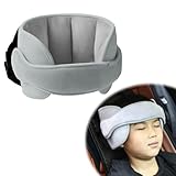 LDBKLGHJ Kopfhalterung Kindersitz Kinder Nackenschutz Auto Babysitz Grau 45cm Verstellbar Atmungsaktiv Sicher Bequem Reise Zubehör Schlafhilfe Universal