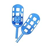 Abaodam 1 Satz Satz Kugelspiel Kind Fang- Und Wurfspiel Riese Ball Erwachsene Hat Rasen Schaufeln Scoop Fangen Schaufelbälle Sport Blue