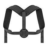 lrgnixs 2PCS Rückenstütze Haltungskorrektur für Damen & Herren - Verstellbarer Geradehalter Gegen Rundrücken, Universalgröße Schwarz - Posture Corrector für Büro, Alltag & Sport