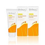 Camillen 60 Schrundencreme 100 ml – Intensivpflege für rissige & trockene Haut mit Kamillenöl, Vitamin A & E, Karottenextrakt und Jojobaöl – 2 Tuben je 100 ml