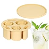 Eiswürfelform,Eiswürfelform Aus Silikon Für Gefrierschrank | Lebensmittelechter Eisbehälter Für Cocktails Vodka Tequila Whisky & Kalte Getränke Mit BPA-freiem
