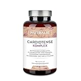 Schwarzer Knoblauch Komplex 11250mg - Weißdorn, Olivenblatt Kapseln Für Herz und blutkreislauf - Knoblauch extrakt 15:1 S-Allylcystéine Q10 Vit B - Cardiotense Komplex 90 Kapseln Nutralie