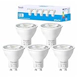 Yexati LED-Leuchtmittel, GU10,7 W (entspricht 50 W Halogen), ohne Flackern, Spot 550 Lumen, naturweiß, 4000 K, nicht dimmbar, AC 220 – 240 V, Abstrahlwinkel 120 °, 5 Stück