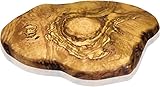 Brett aus Olivenholz, Olivenholzbrett Schneidebrett, Holzbrett, Frühstücksbrett, Steakbrett, Naturschnitt (40L*20B)