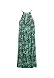 Superdry Damen Strand-Maxikleid mit Trägern Dschungel Batik Grün 34