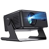 Kepeak Beamer 4K Full HD 1080P, Tragbarer Mini Projektor Unterstützung 180°Rotation/Auto Keystone/Wifi6/BT5.0, Smart Kurzdistanz Beamer Handy für Phone/Xbox/Lap/Stick/USB