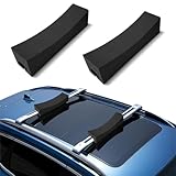 Dachträger Universal für Auto, Surfbrett & Kajak, Fahrradträger & Stand-up-Paddel, Schnellmontage, Tragbar & Stabil, 80 kg Belastbar, Eva-Pads für Outdoor