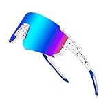 FEISEDY Jugendliche Kinder Sportbrille Teens Fahrradbrille UV400 Schutz Baseball Sonnenbrille für Radsport Tennies Outdoor Sport Jungen Mädchen 8-16 Jahre B0048