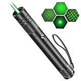 WELLXUNK Taschenlampe Aufladbar USB, Handheld Taschenlampe Klein, leistungsstark, Präsentationsgerät, mit 4 Lichtmodi, Grün [Energieklasse A++] (1 Stück)