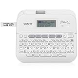 Brother PT-D410 Beschriftungsgerät für das Homeoffice und Büro (für 3, 5 bis 18 mm breite TZE-Schriftbänder, bis zu 20 mm/Sek. Druckgeschwindigkeit) weiß