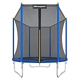 Ultrasport Kinder Gartentrampolin Uni-Jump, Blau, 183 cm