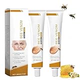 2 Stück Bienengiftsalbe – 20g Bienengift Creme gegen Falten, Feuchtigkeitsspendende Straffungscreme für Gesicht & Hals, Für alle Hauttypen