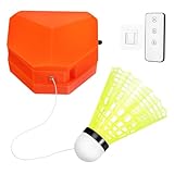 Abaodam 1Satz Badminton Trainer Set Für Einzelspieler Elektrischer Federballtrainer Mit Höhenverstellung Shuttlecock Und Einfacher Installation Für Effektives Training