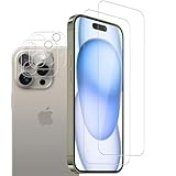 Carantee für Panzerglas für iPhone 16 Pro Max Schutzfolie mit Kameraschutz, 9H Härte 3D Gebogenes, Gehärtetes Glas für Apple 16 Pro Max Schutzglas, Blasenfrei 16 Pro Max Displayschutz, 2+2er Pack