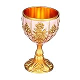 COLLBATH Retro Weinglas Weingläser Ohne Stiel Sherrygläser Rot Blau Iv Für Kühle Getränke Vintage Französischer Für Zukünftige Braut Damen Cocktail