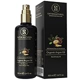 Arganöl Haare BIO Kaltgepresst 100ml - Haut - & Haaröl trockenes Haar - Vegan - Für Locken, Nägel, Haarkur, Gesichtspflege, Bart, Haarpflege - ohne Silikon und Parabene - Argan Oil - Naturkosmetik