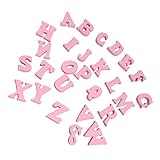 Garneck 100 Stück Teiliges Kreative Holzbuchstaben Scheiben aus Langlebigem Holz Englische Buchstaben DIY Bastelverzierung für Kinderhandwerk und Dekoration