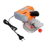 POTYYH Mini Kappsäge, 90W Kapp-Gehrungssäge mit C-Klemme, 7800 U/min, Schneidewinkel 0-45°, Gehrungssäge für Holz, Kunststoff, Stein und Metall