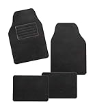 CarFashion 283846 Universal Auto Fußmatten Set Rivazza, Automatte passend für Fast alle Autos, 4 teiliges gestanztes Set ohne Einfassung und Mattenhalter
