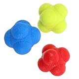 EXAOMBLE 3 Teiliger Reaktionsball Reaktionstrainingsball Sechseckiger Fitnessball Beweglichkeits Koordinationsball Koordinationstrainingsball Hand Augen Koordinationsball Reflexball