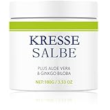Kressesalbe Plus,100ml Kressesalbe Gegen Altersflecken,Kresse Salbe Gesichtscreme, Creme,Aufhellende Creme Gegen Pigmentflecken, Pigmentflecken & Altersflecken Entfernen Creme für Das Gesicht