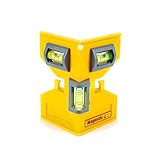 Swanson Tool Co PL001M Magnetische Pfostenwaage gelb inkl. elastischer Schlaufe für freihändiges Arbeiten