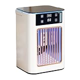 Miniatur Desktop Luftbefeuchtung Klimaanlage Ventilator USB wiederaufladbar 900 ml Wassertanks Lüfter mit Atemlicht Desktop Klimaanlage mit Licht