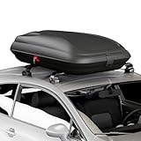 COSTWAY 250L Dachbox Auto, Dachkoffer abschießbar mit Zentralverriegelung, Schlüsseln & Gurten, Gepäckbox wasserdicht, Dachgepäckträger XXL für Autos, Vans, SUVs, Schwarz