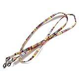 YXINAER 6 Stücke Brillenband Kette Sonnenbrillenhalter Kordel Anti Slip Lesebrille Kette String Halsband Brillen Brillenschnur Brillenkette Damen(Color 7)