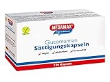 MEGAMAX Glucomannan Sättigungskapseln 120 Kapseln -Abnehmen mit Konjak Glucomannan - schnell schlank sein, simpel abnehmen - Natürliche Ballaststoffkapseln bei Gewichtsreduktion -GLP-1-freundlich