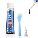 Xinyet Black Dichtmasse Motor, 100ml Motordichtmasse Schwarz, Silikon Dichtmasse, Getriebe Motor Dichtung Ölwanne, Dichtungs-Additiv, Regeneriert Dichtungen