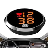 Uhr Für Armaturenbrett - Motorrad Klebe Digitaluhr - Kleine LED Uhr Zum Ankleben Für Auto Motorrad LKW Dashboard