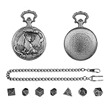 Generisch Würfel Set, Polyeder Spielzeug Mit Taschenuhr Etui, 7 Teilige Rollenspiel Würfel, Für Spieler Anfänger Brettspiele Partys Zuhause Reisen
