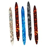 VICASKY 5 Stck Teiliges Oud Plektrum Elastische Saiteninstrument Picks mit Feiner Struktur Guter Handhabung Geeignet für Oud Mondzither und Weitere Saiteninstrumente Zufällige Farben