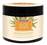 PLANTANA® Bio-Aloe Vera Körpercreme 500 ml | für trockene anspruchsvolle Haut | mit Vitamin E | vegan | Fair Trade | aus biologischem Anbau | dermatologisch getestet | ergiebig | schnell einziehend