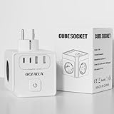 Ocealux 3-Fach-Steckdosenleiste mit Zwei USB-Anschlüssen und Zwei Type-C-Anschlüssen,Geeignet für Die Wandmontage in Wohnungen und Büros, Weiße
