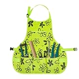 Alaoo Gärtnerschürze, 14 Taschen Oxford-Stoff Garten Schürze, wasserdichte verstellbar Schürze für Gartenarbeit, Kochen und Putzen