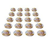 LOOXIS Personalisiertes essbares Foto & Text, selbst gestalten–20 Stk., 4,5 cm Durchmesser, Tortenaufleger, Zuckerbild, Fondant-Papier, versch. Größen–Kindergeburtstag, Taufe, Hochzeit– Muffinaufleger