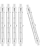 Jaenmsa R7S Halogen Leuchtmittel 118mm 200W 230V, 5er Pack Halogenstab R7S 118mm, Halogen Birne r7s Dimmbar Halogenstablampe für baustrahler, Arbeit Landschaftsbeleuchtung,Wohnzimmerleuchten