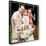 Impresi Leinwand Personalisiert Foto - Personalisiert Bild auf Leinwand mit Holzrahmen | Hochwertige Leinwand aus Canvas | Bild Personalisiert | Foto auf Leinwand | Foto Geschenk Personalisiert