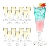 Oaioya Mehrweg Sektgläser, 50 Stück (150ml) - Transparente Champagnergläser für Hochzeit, Party & Picknick - Langlebig