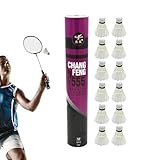 Badmintonfeder – Set aus gut ausbalancierten Lenkrädern, robuste Federkonstruktion, wiederverwendbare Spielausrüstung, Präzisionsschlagwerkzeug | Platzierung des Spiels im Hof des Cl
