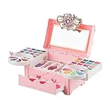 Make-up-Set für Kosmetikspielzeug, mit Aufbewahrungsbox, Make-up-Set für Mädchen | für Schönheitsspiel, Weihnachtsgeschenk, Geburtstag, Haus, Anfänger
