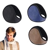 QOMJUFA 3 Stück Ohrenschützer Winter, Ohrwärmer für Männer & Frauen Klassische Fleece Unisex Winter warme Ohrenschützer Ear Cover Winter Earmuffs Winter Damen Ohrenwärmer Herren