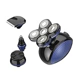Vaguelly Kahle Maschine mit Ölkopf rasierer trimsher Trimmer elektrische rasierapparate haarschneide maschiene elektrischer Bartschneider Schläfen Haarschneider Kopf Rasiermaschine Blue