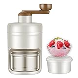 Manueller Eiszerkleinererer, tragbare Slushie Maschine und Schneekegelmaschine mit Eiswürfelform für die Herstellung von Eis, zum Mischen von Slushie und anderen lustigen Eisgetränken