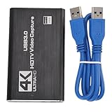 USB Video Card, Video Device USB 3.0 Card 4K 60Hz HD Multimedia Interface Input -Schleife 1080p 60 für Streaming -Aufzeichnungsspiele