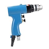 Druckluftbohrmaschine, 3/8-Zoll-Druckluftbohrmaschine, 2600 U/min Hochgeschwindigkeits-Luftbohrwerkzeug mit Pistolengriff für Elektrowerkzeuge und Heimwerker, Schraubenzieher