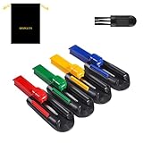 SPOPGUYS Zigarettenstopfmaschine 2 Stück - Tragbare Stopfmaschine für Zigaretten, mit Schwarzer Tasche & Reinigungsbürste, 8mm Zigarettenstopfer, Perfekt für zu Hause & Unterwegs, Zufällige Farben