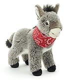 Uni-Toys - Esel mit Halstuch, stehend - 30 cm (Höhe) - Plüsch-Esel - Plüschtier, Kuscheltier